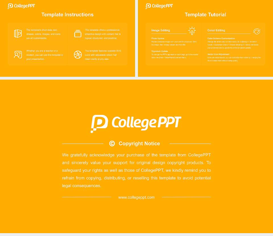 Texas Lutheran University Course/Courseware Creation PPT Template16:9 ratio PPT effect preview image5