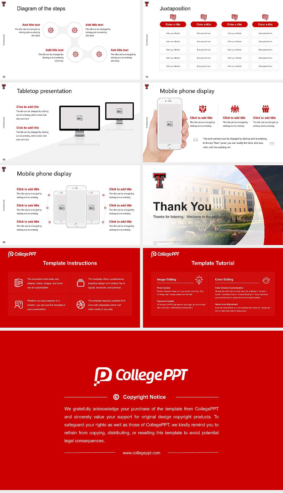 Texas Tech University Health Sciences Center-El Paso Competition/Entrepreneurship Contest PPT Template16:9 ratio PPT effect preview image9