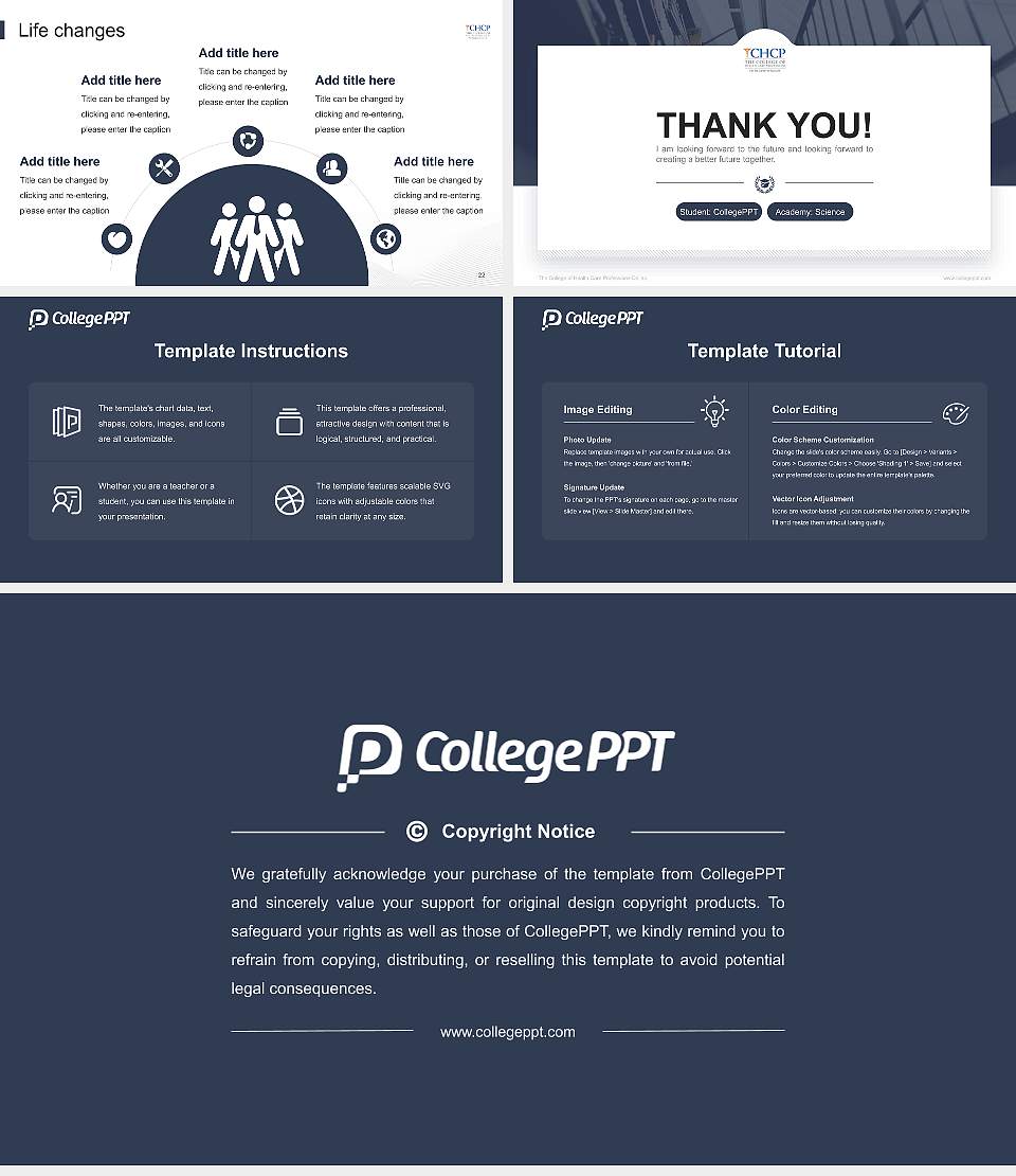 The College of Health Care Professions-Dallas National Scholarship Defense PPT Template16:9 ratio PPT effect preview image4