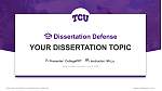 Texas Christian University Graduation Thesis Defense PPT Template