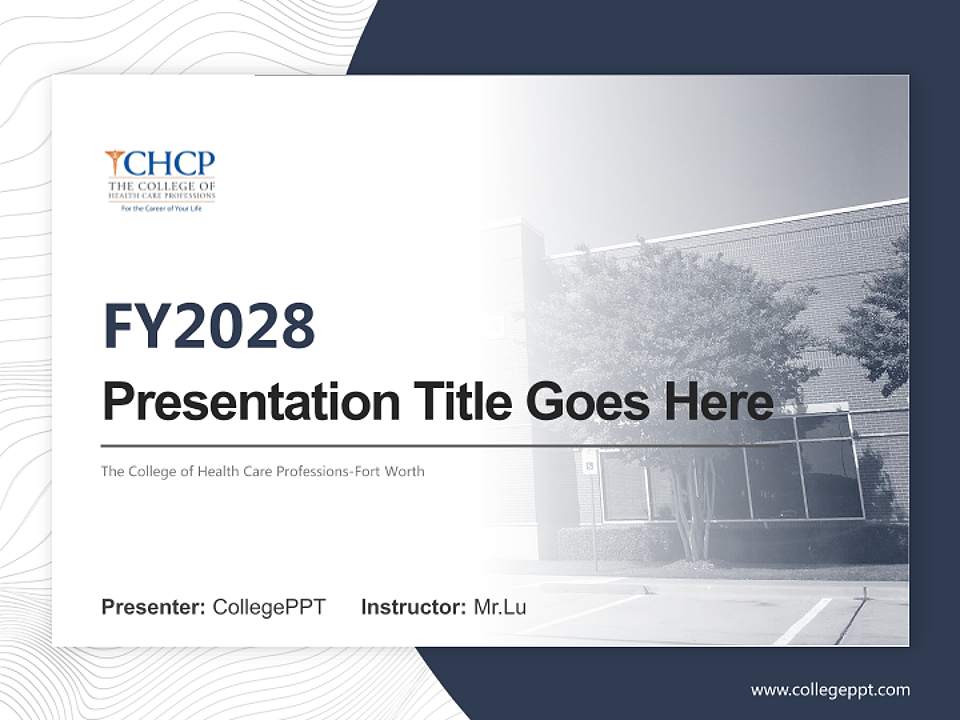 The College of Health Care Professions-Fort Worth Academic Presentation/Research Findings Report PPT Template4:3 ratio PPT effect preview image5
