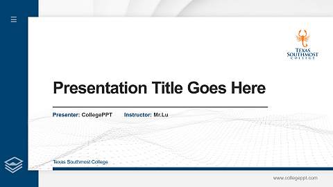 Texas Southmost College Thesis Proposal/Graduation Defense PPT Template