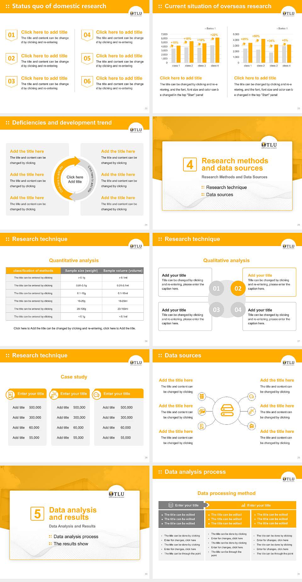 Texas Lutheran University Graduation Thesis Defense PPT Template4:3 ratio PPT effect preview image4