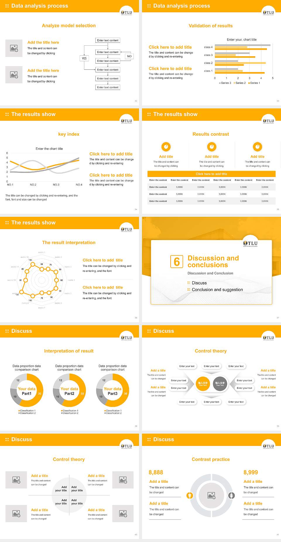 Texas Lutheran University Graduation Thesis Defense PPT Template4:3 ratio PPT effect preview image5