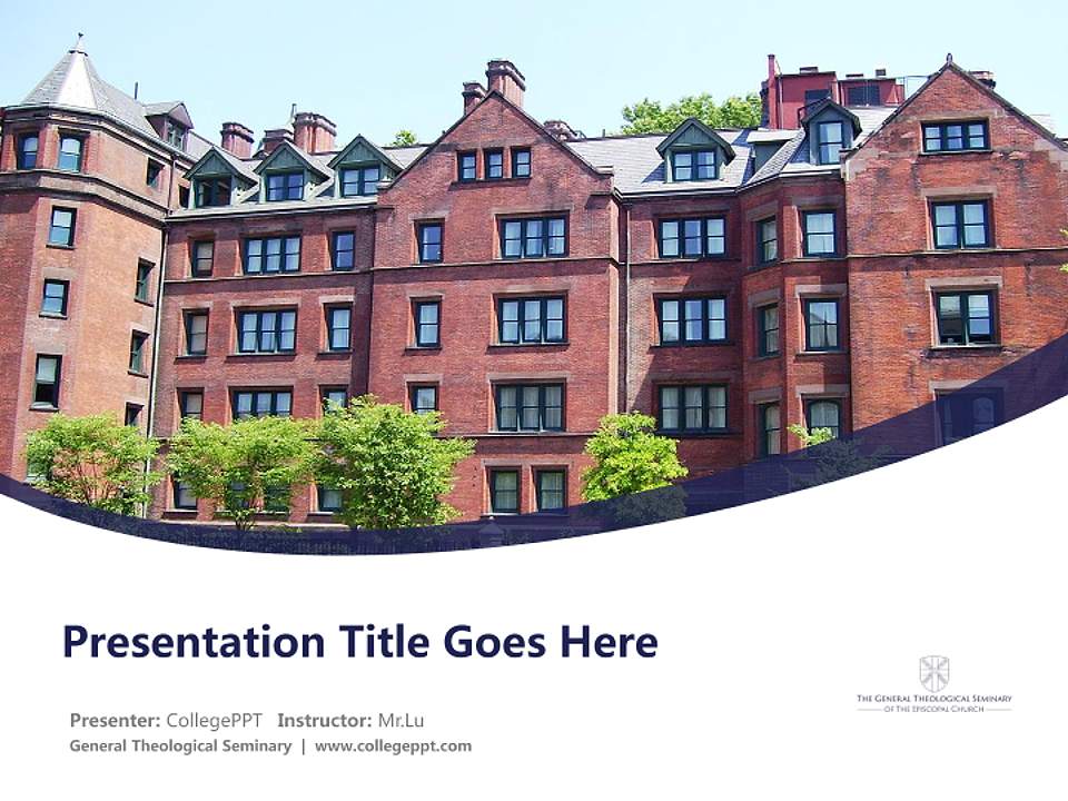 General Theological Seminary Course/Courseware Creation PPT Template4:3 ratio PPT effect preview image5
