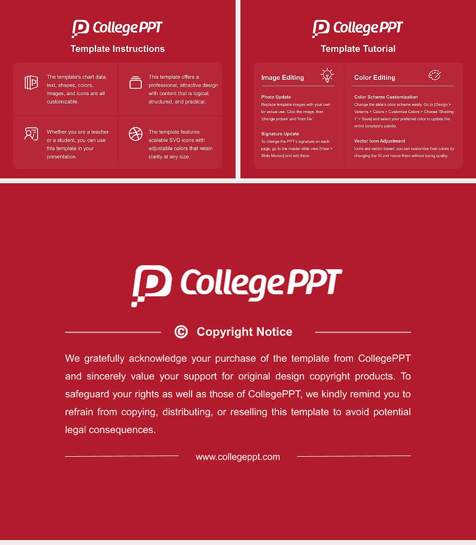 The Catholic University of America Course/Courseware Creation PPT Template4:3 ratio PPT effect preview image5