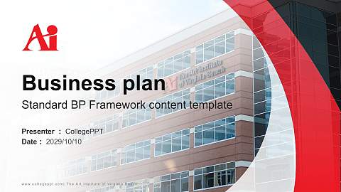 The Art Institute of Virginia Beach Competition/Entrepreneurship Contest PPT Template