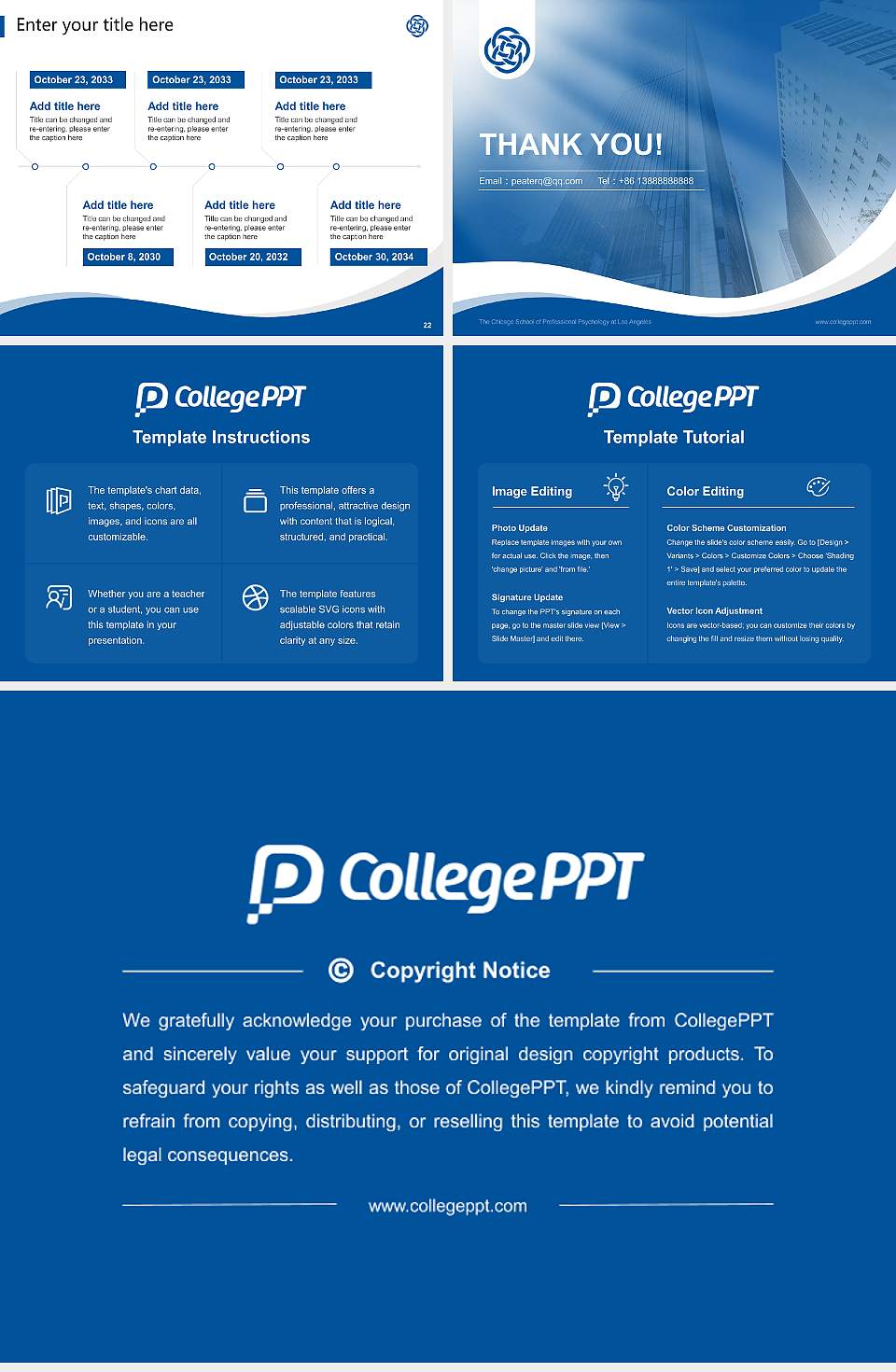 The Chicago School of Professional Psychology at Los Angeles Lecture Sharing and Networking Event PPT Template4:3 ratio PPT effect preview image4