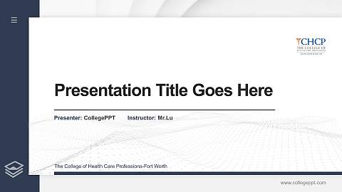 The College of Health Care Professions-Fort Worth Thesis Proposal/Graduation Defense PPT Template