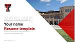 Texas Tech University Health Sciences Center Resume PPT Template