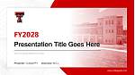 Texas Tech University Health Sciences Center Academic Presentation/Research Findings Report PPT Template