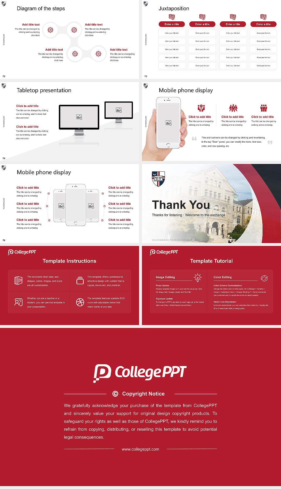 The Catholic University of America Competition/Entrepreneurship Contest PPT Template16:9 ratio PPT effect preview image9