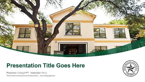 Texas Health and Science University-Austin Course/Courseware Creation PPT Template