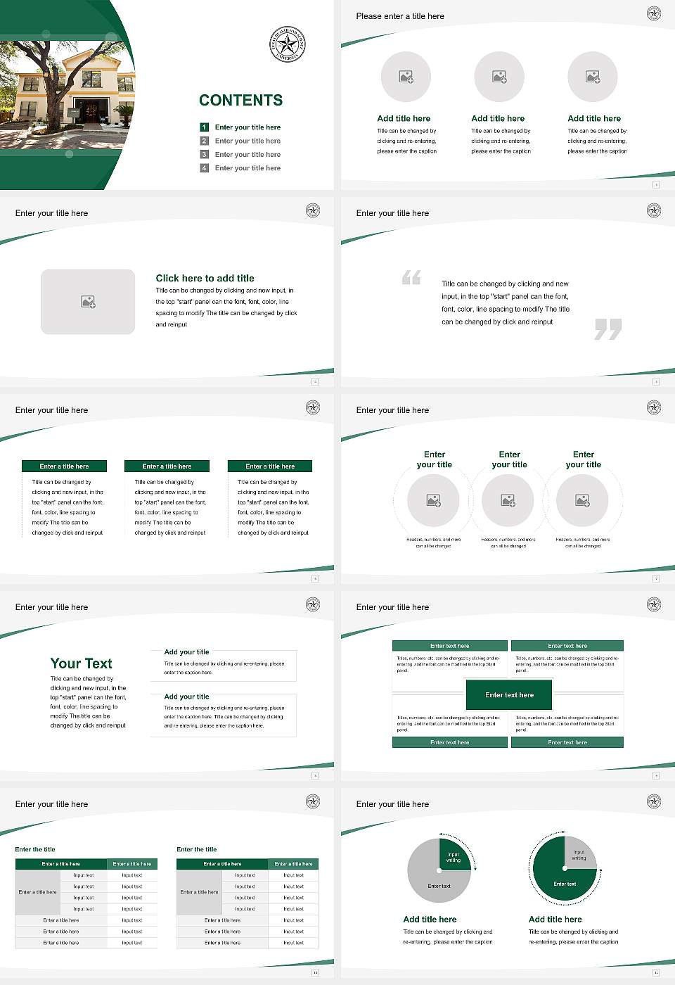Texas Health and Science University-Austin Course/Courseware Creation PPT Template16:9 ratio PPT effect preview image2