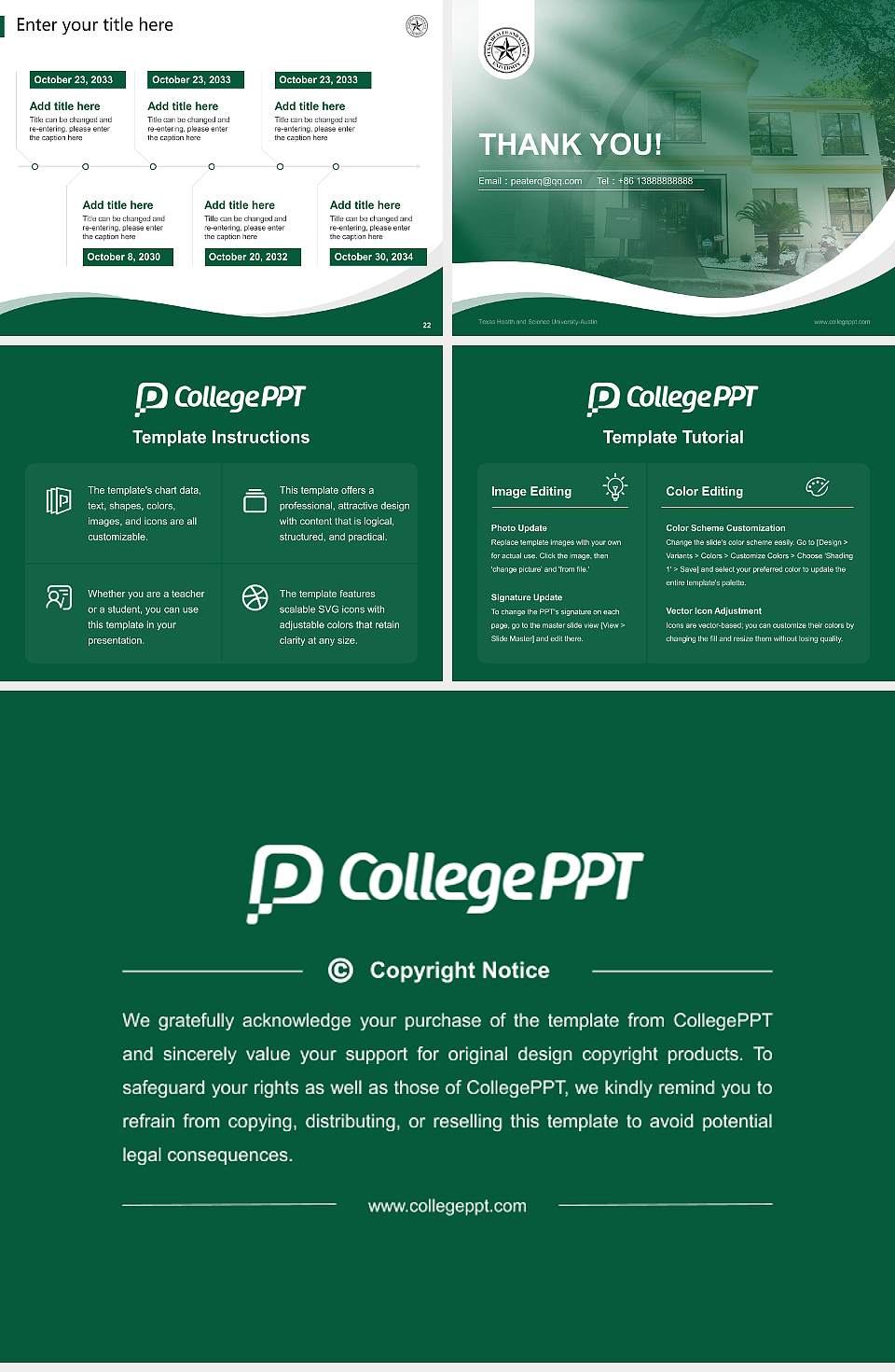 Texas Health and Science University-Austin Lecture Sharing and Networking Event PPT Template4:3 ratio PPT effect preview image4