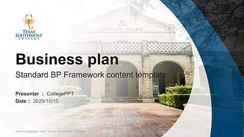 Texas Southmost College Competition/Entrepreneurship Contest PPT Template