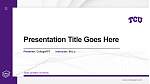Texas Christian University Thesis Proposal/Graduation Defense PPT Template