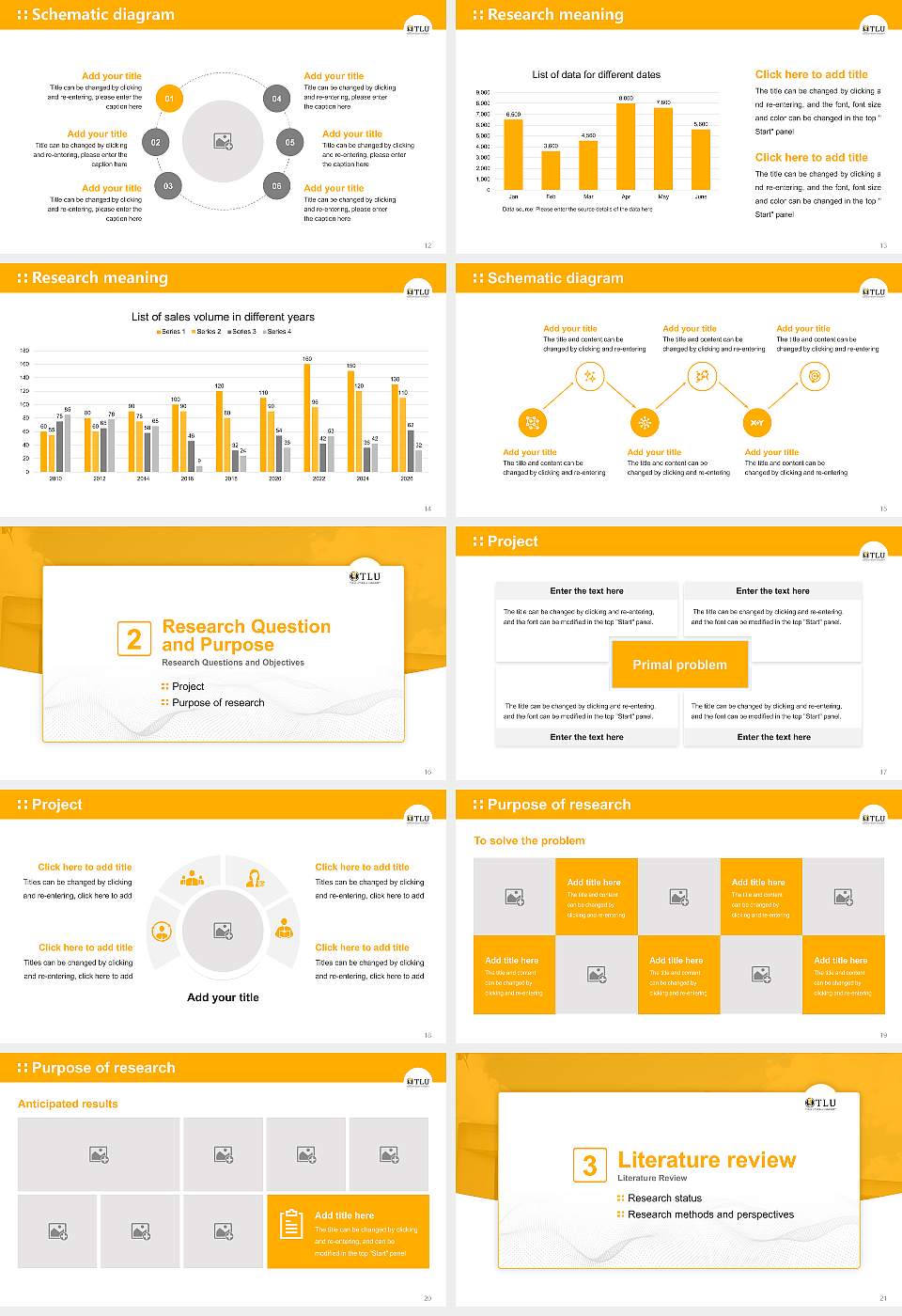 Texas Lutheran University Graduation Thesis Defense PPT Template16:9 ratio PPT effect preview image3