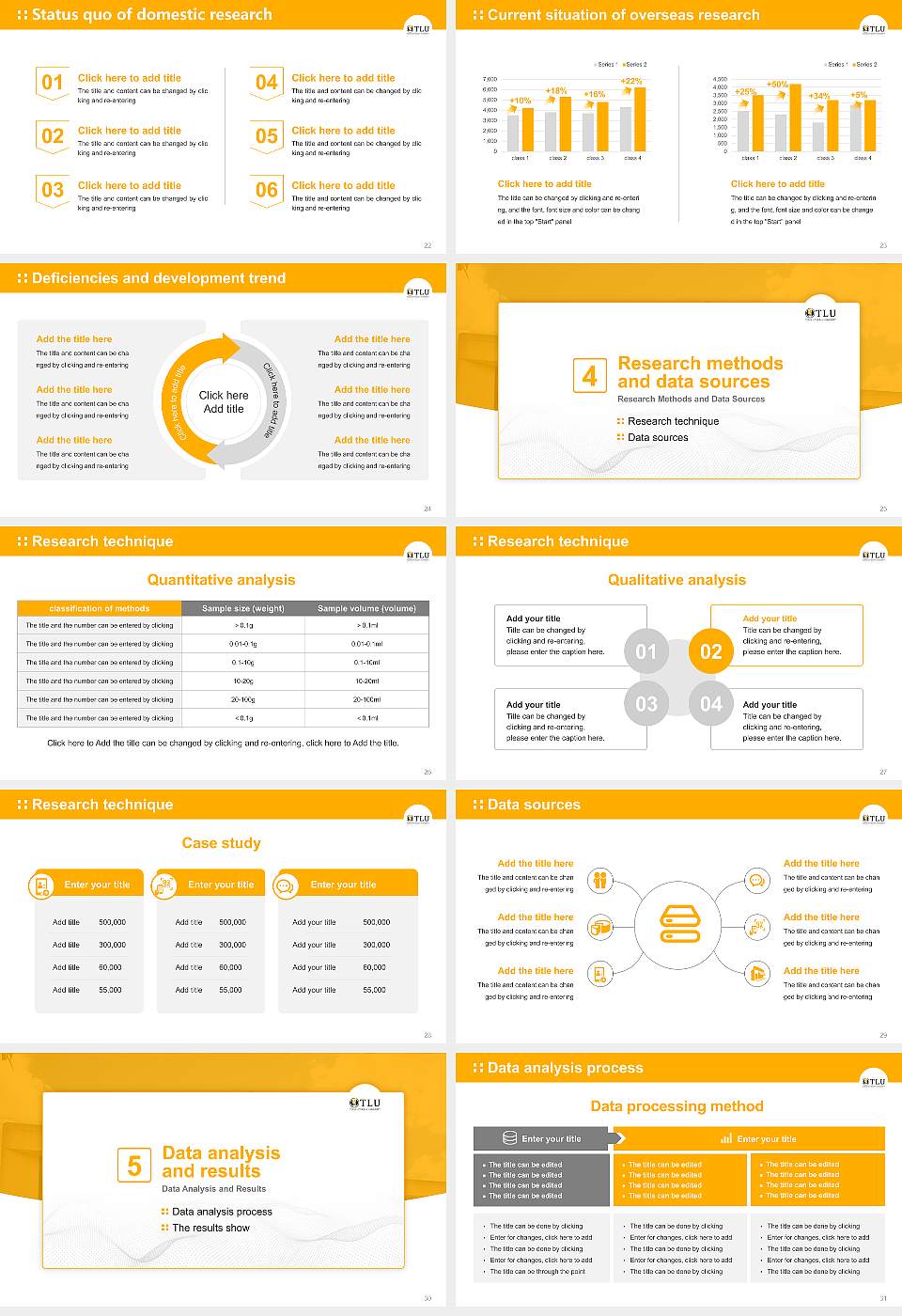 Texas Lutheran University Graduation Thesis Defense PPT Template16:9 ratio PPT effect preview image4