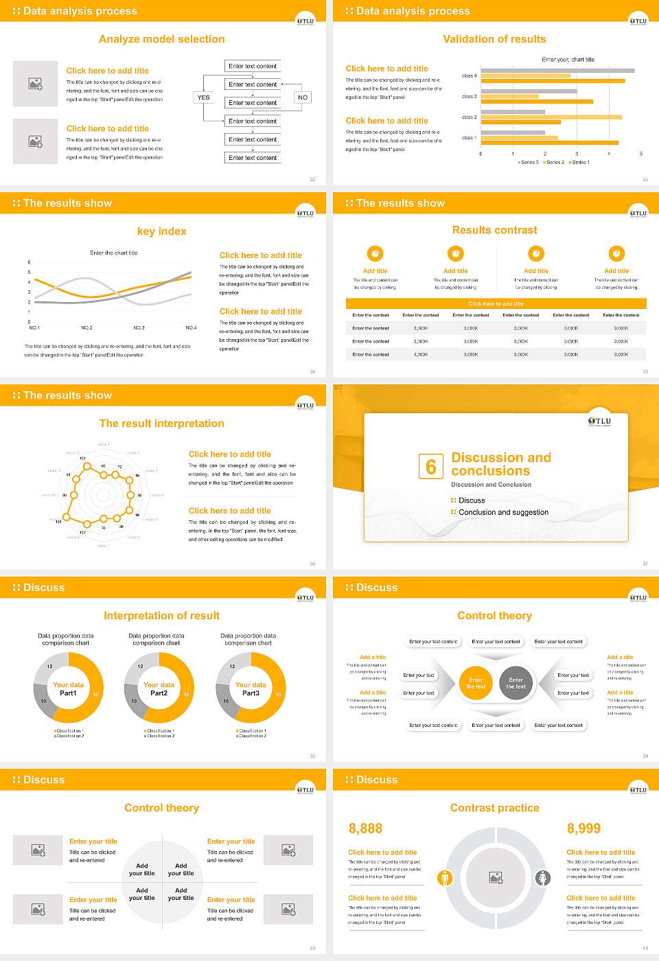 Texas Lutheran University Graduation Thesis Defense PPT Template16:9 ratio PPT effect preview image5