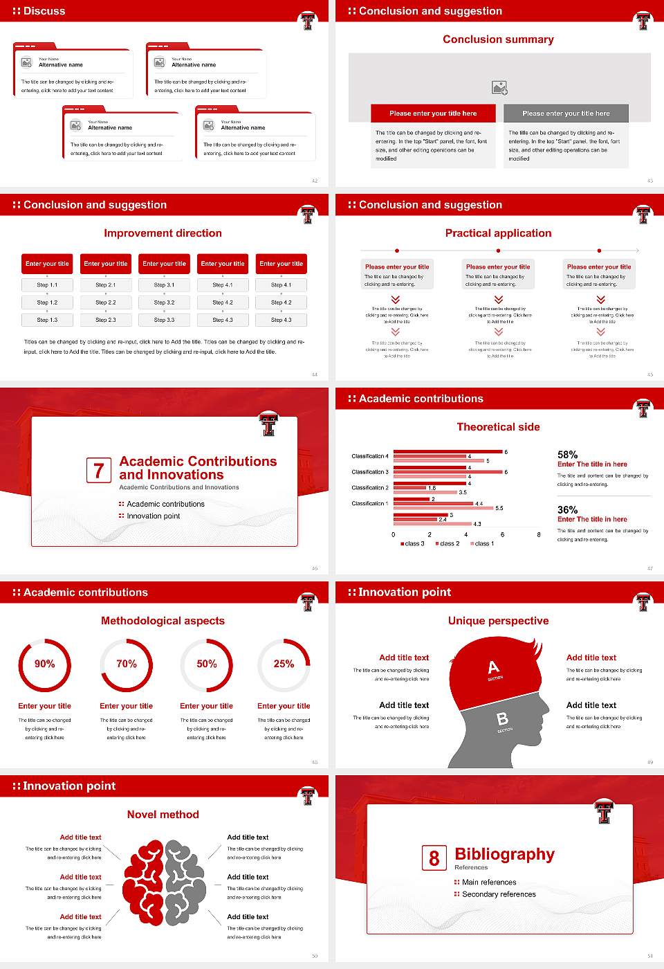 Texas Tech University Health Sciences Center-El Paso Graduation Thesis Defense PPT Template16:9 ratio PPT effect preview image6