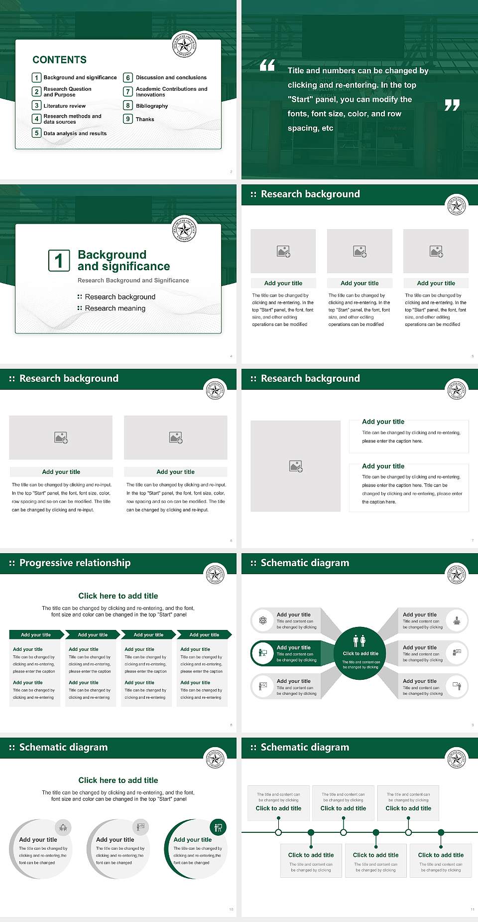 Texas Health and Science University – San Antonio Graduation Thesis Defense PPT Template4:3 ratio PPT effect preview image2