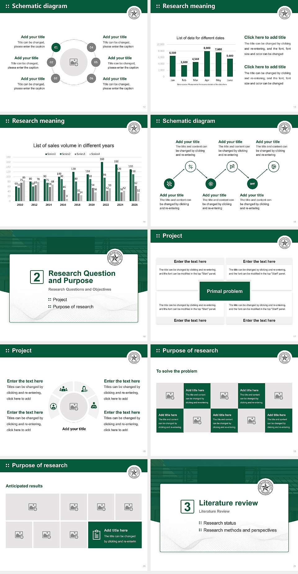 Texas Health and Science University – San Antonio Graduation Thesis Defense PPT Template4:3 ratio PPT effect preview image3