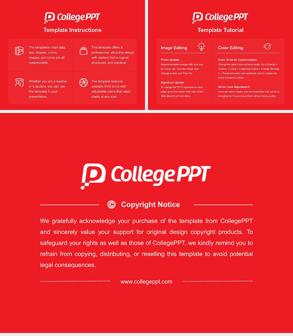The Art Institute of Houston Course/Courseware Creation PPT Template4:3 ratio PPT effect preview image5