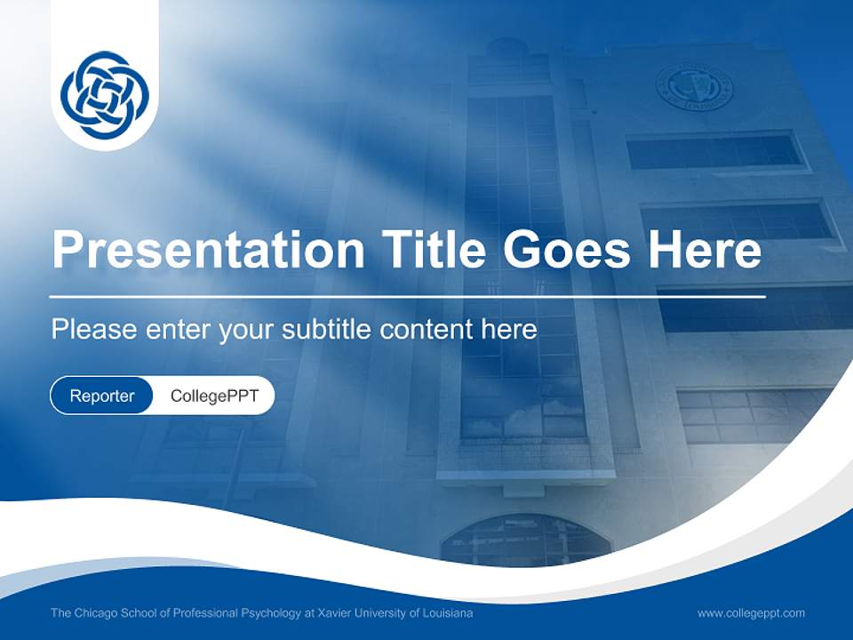 The Chicago School of Professional Psychology at Xavier University of Louisiana Lecture Sharing and Networking Event PPT Template4:3 ratio PPT effect preview image4