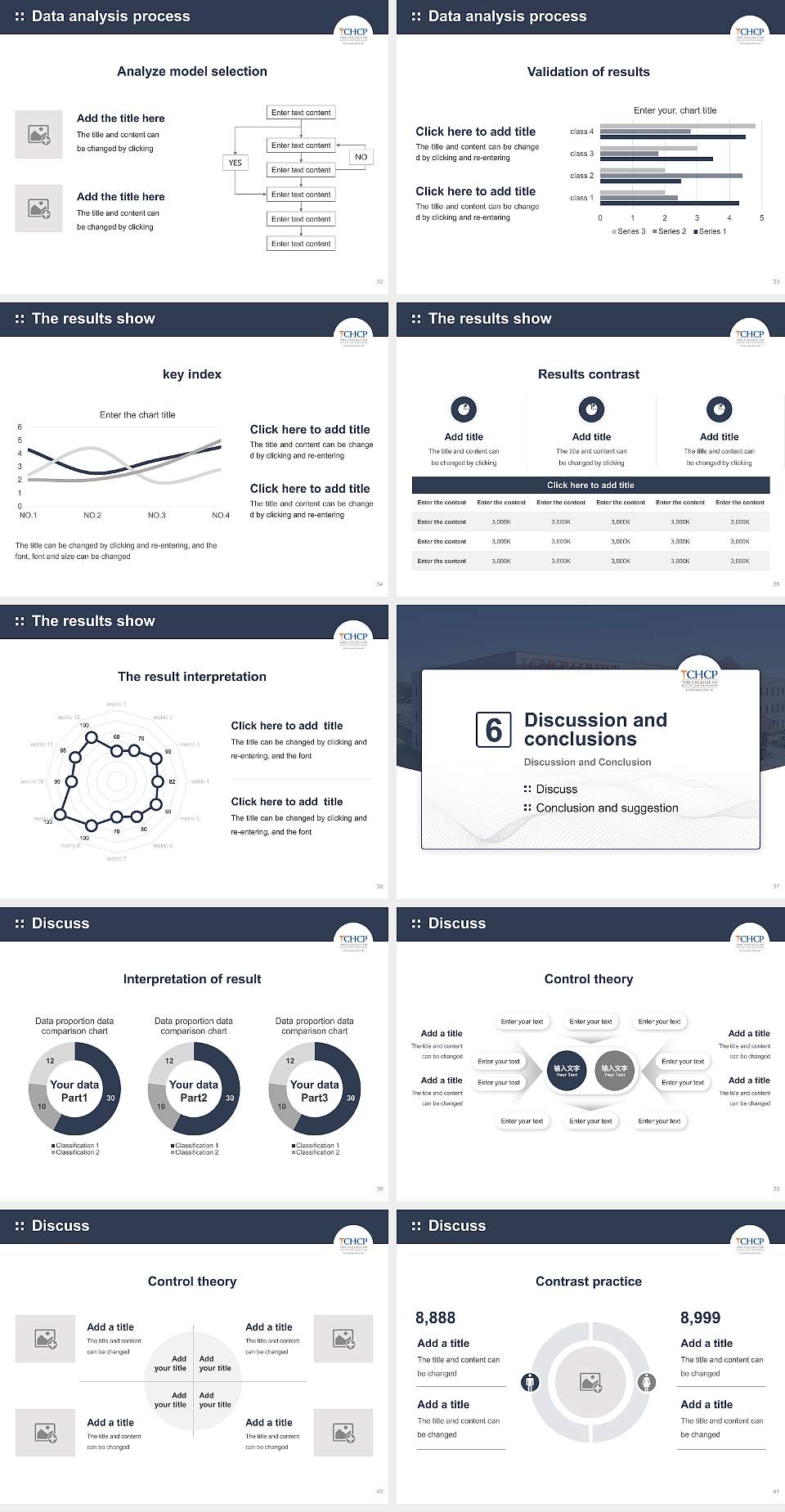 The College of Health Care Professions-Austin Graduation Thesis Defense PPT Template4:3 ratio PPT effect preview image5