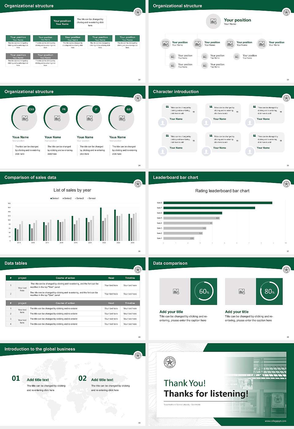 Texas Health and Science University – San Antonio Academic Presentation/Research Findings Report PPT Template16:9 ratio PPT effect preview image4