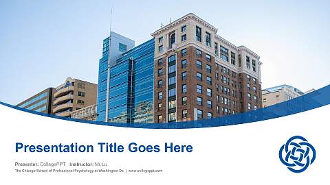 The Chicago School of Professional Psychology at Washington Dc Course/Courseware Creation PPT Template