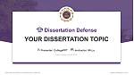 Texas College Graduation Thesis Defense PPT Template