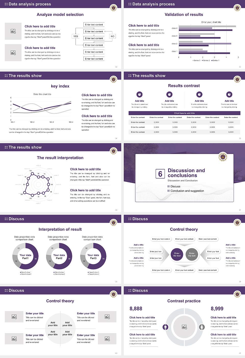 Texas College Graduation Thesis Defense PPT Template16:9 ratio PPT effect preview image5