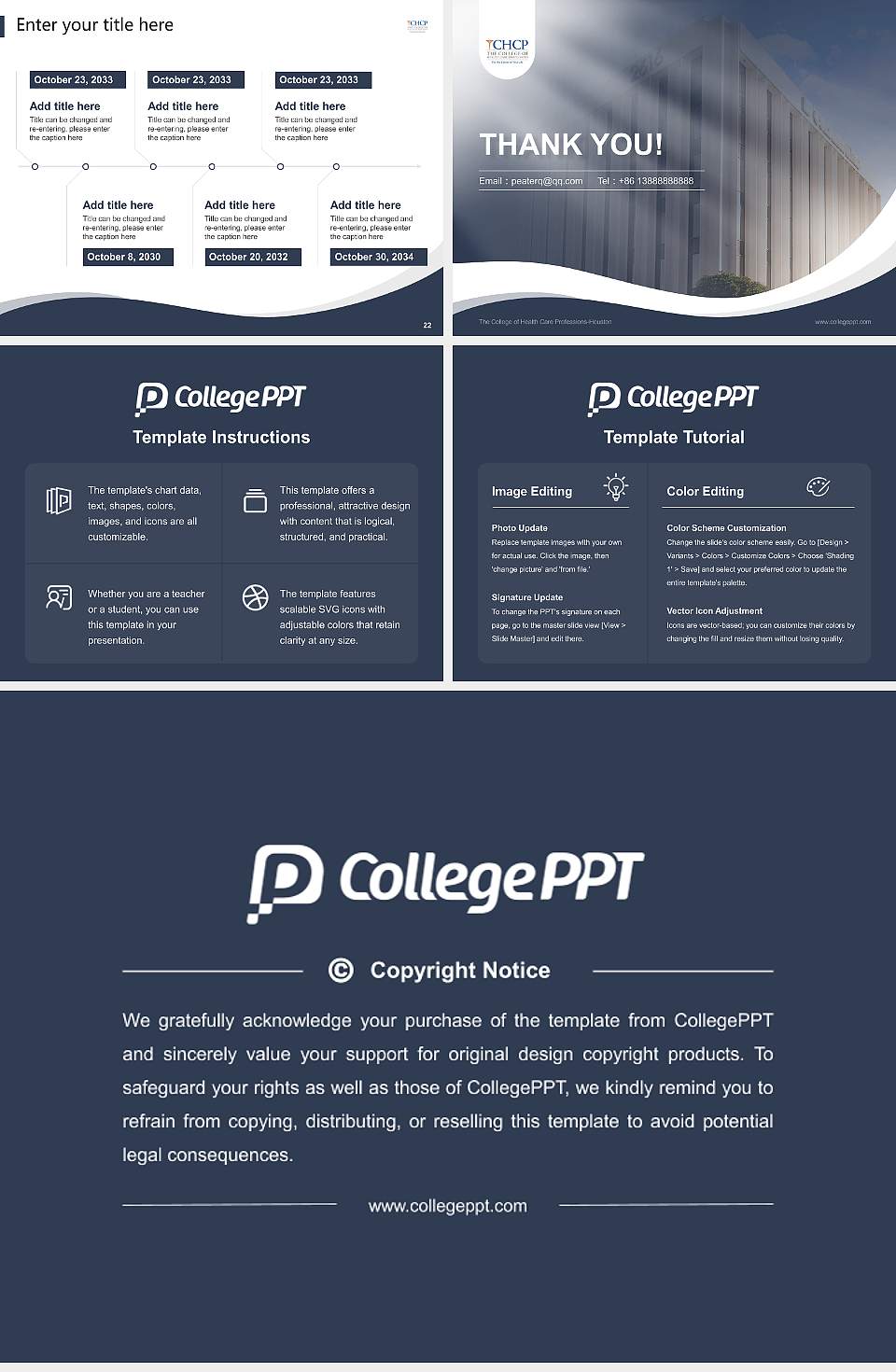 The College of Health Care Professions-Houston Lecture Sharing and Networking Event PPT Template4:3 ratio PPT effect preview image4