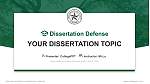 Texas Health and Science University-Austin Graduation Thesis Defense PPT Template