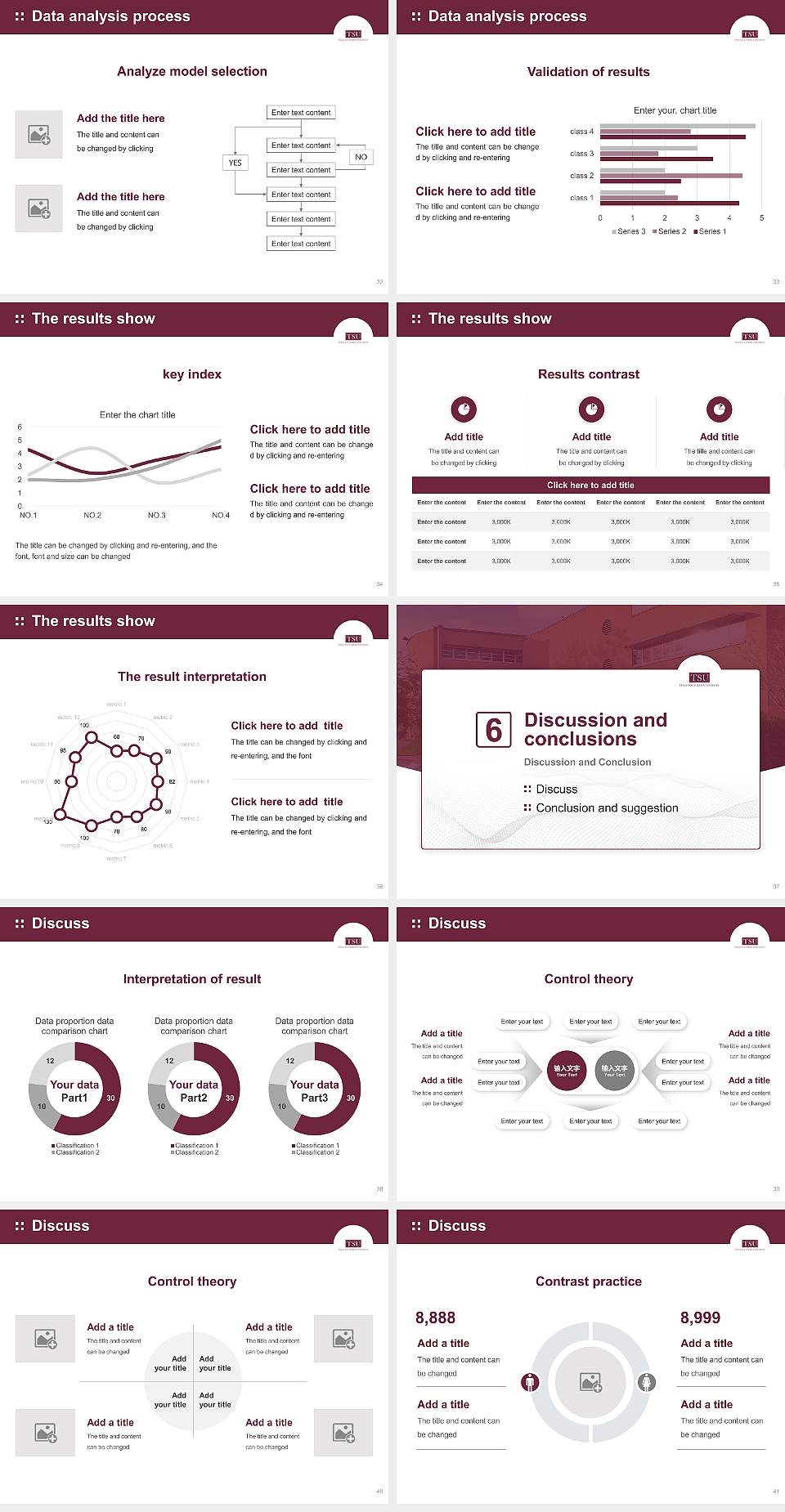 Texas Southern University Graduation Thesis Defense PPT Template4:3 ratio PPT effect preview image5