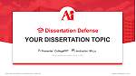 The Art Institute of Houston Graduation Thesis Defense PPT Template