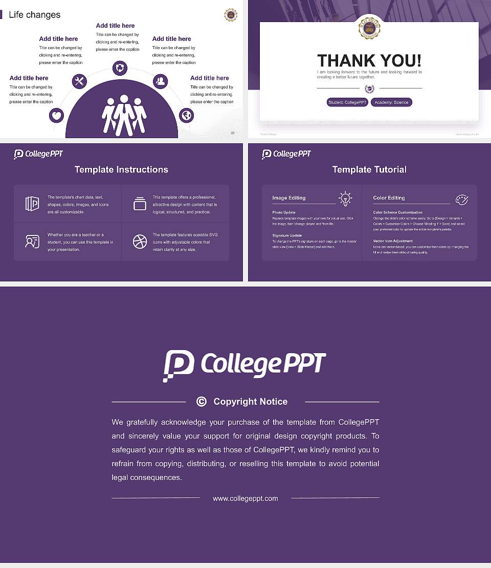 Texas College National Scholarship Defense PPT Template16:9 ratio PPT effect preview image4