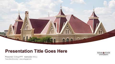 Texas State University Course/Courseware Creation PPT Template