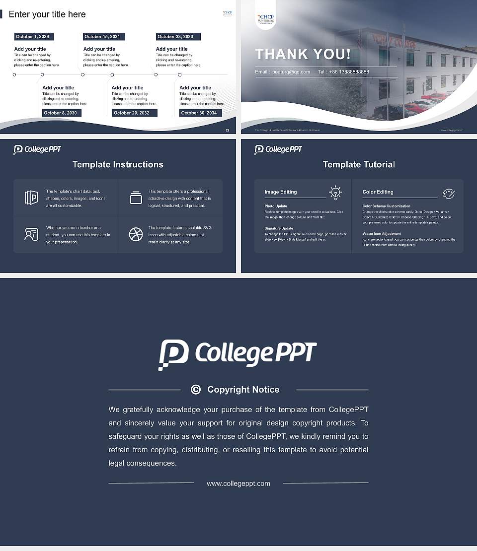 The College of Health Care Professions-Houston Northwest Lecture Sharing and Networking Event PPT Template16:9 ratio PPT effect preview image4