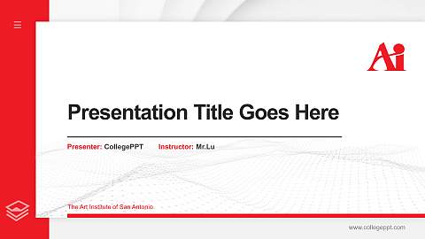 The Art Institute of San Antonio Thesis Proposal/Graduation Defense PPT Template
