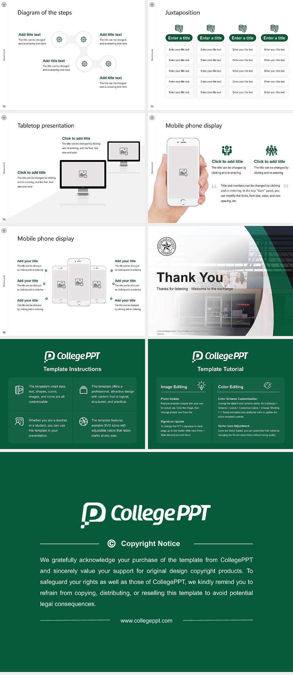 Texas Health and Science University – San Antonio Competition/Entrepreneurship Contest PPT Template4:3 ratio PPT effect preview image9