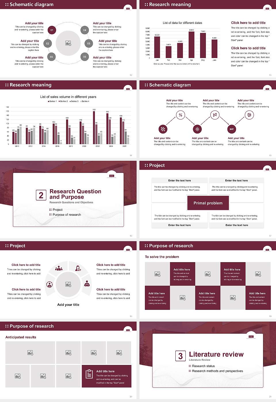 Texas Southern University Graduation Thesis Defense PPT Template16:9 ratio PPT effect preview image3