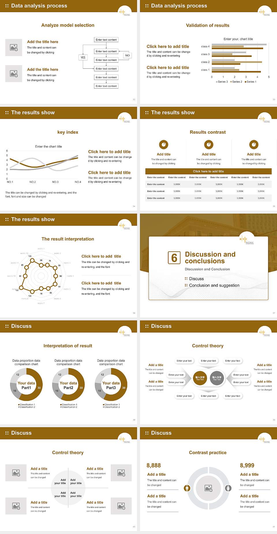 New England Conservatory of Music Graduation Thesis Defense PPT Template4:3 ratio PPT effect preview image5