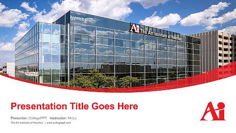 The Art Institute of Houston Course/Courseware Creation PPT Template