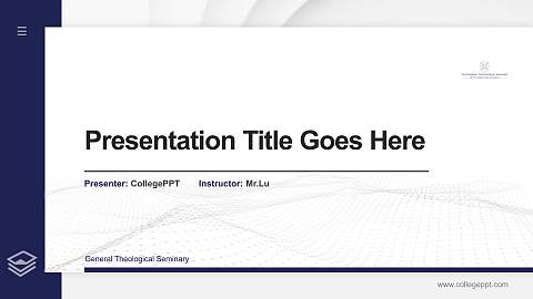 General Theological Seminary Thesis Proposal/Graduation Defense PPT Template