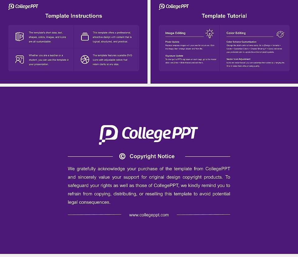 Texas Christian University Academic Presentation/Research Findings Report PPT Template16:9 ratio PPT effect preview image5
