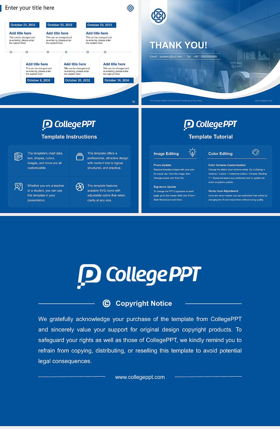 The Chicago School of Professional Psychology at San Diego Lecture Sharing and Networking Event PPT Template4:3 ratio PPT effect preview image4