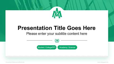 University of Arkansas at Monticello National Scholarship Defense PPT Template